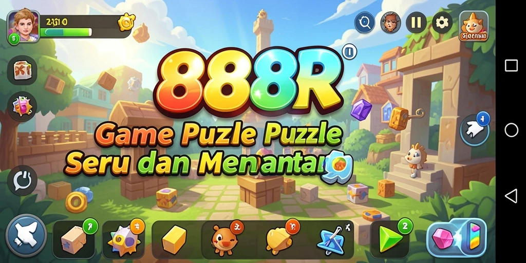 Tampilan gameplay 888R yang seru dan menantang dalam genre Puzzle.