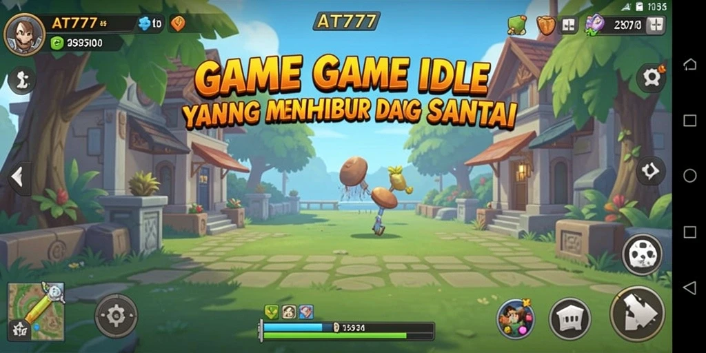Tangkapan layar gameplay AT777 menampilkan aksi santai dan pengelolaan sumber daya yang menghibur.