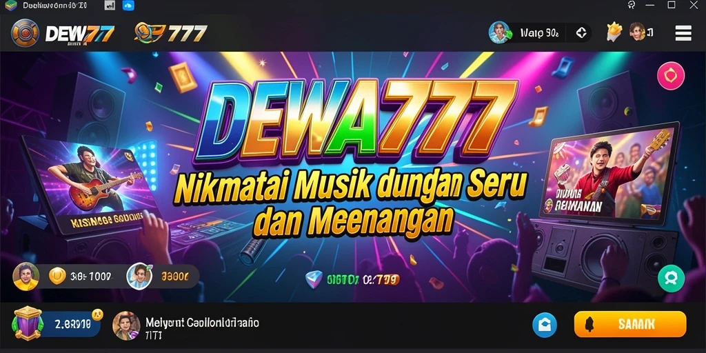 Screenshot gameplay DEWA777 menunjukkan keseruan bermain musik.
