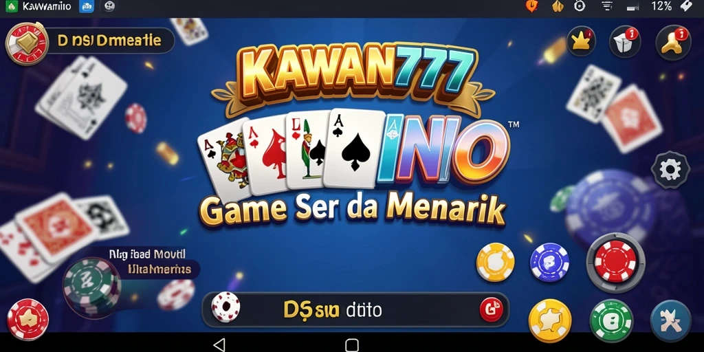 Screenshot utama KAWAN777 menampilkan keseruan gameplay Domino.
