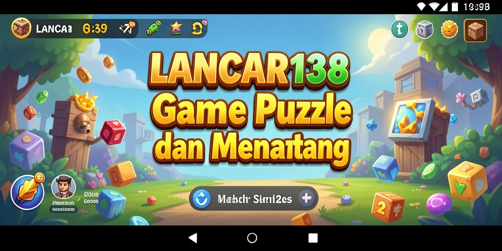 Screenshot gameplay Puzzle LANCAR138 yang menampilkan tantangan kreatif.