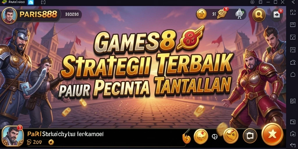 Tangkapan layar PARIS88 menampilkan aksi pertempuran strategi yang mendebarkan.