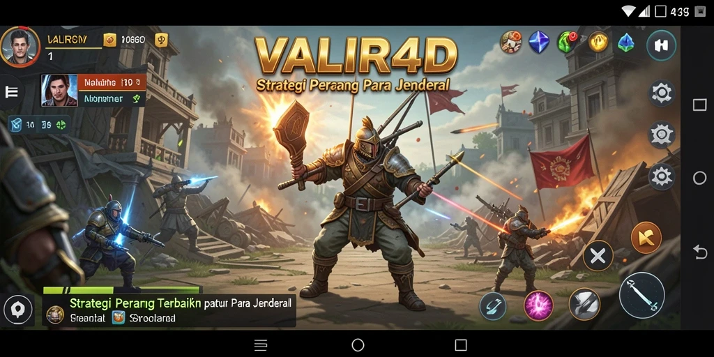 Gameplay menegangkan dalam pertempuran strategi VALIR4D yang seru.